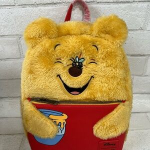 Disney  Loungefly Winnie The Pooh Honey Pot Plush Mini Backpack